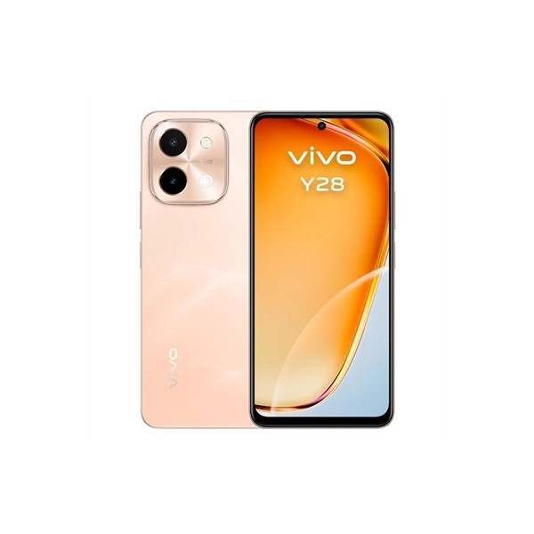 Smartphone Vivo Y28 6.68" 4GB(+4GB RAM) 128GB IP64 Gleaming Orange | Batería 6000 mAh Carga Rápida 44W | Merkamas