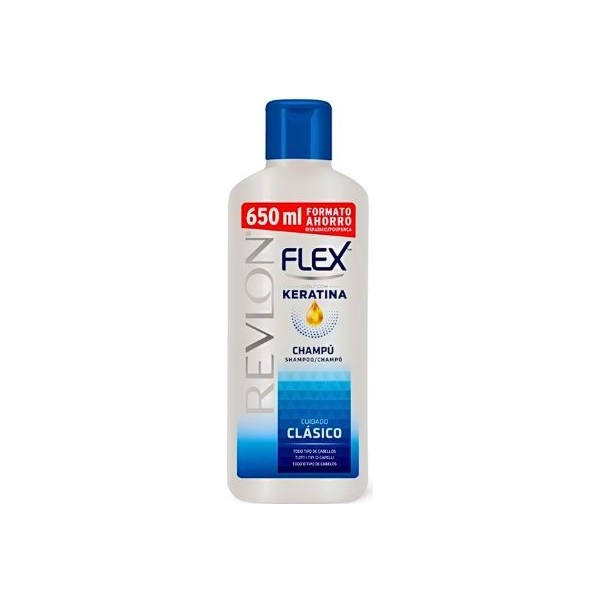 Champú Revlon Flex Clásico Keratina Hidratante 650ml Cabello Normal y Elástico | Merkamas