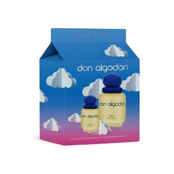 Set Regalo Don Algodon Mujer EDT 100ml + 30ml | Fragancia Fresca y Duradera para Ella | Merkamas
