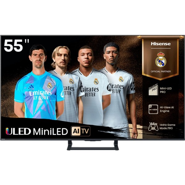 Hisense 55E8Q: Smart TV 55'' Mini LED 144Hz UHD 4K HDR para una Experiencia Visual Inmersiva | Merkamas