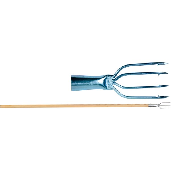 Arpón de Pesca KALI 3 Puntas Acero Cadmiado Mango Madera | Pesca Submarina Profunda | Merkamas