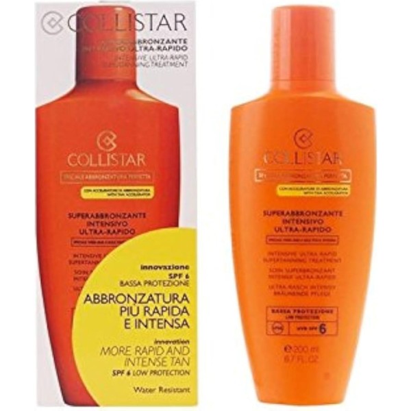 Crema Bronceado Ultra-Rápido Collistar SPF6 200ml | Dorado Intenso y Piel Protegida | Merkamas