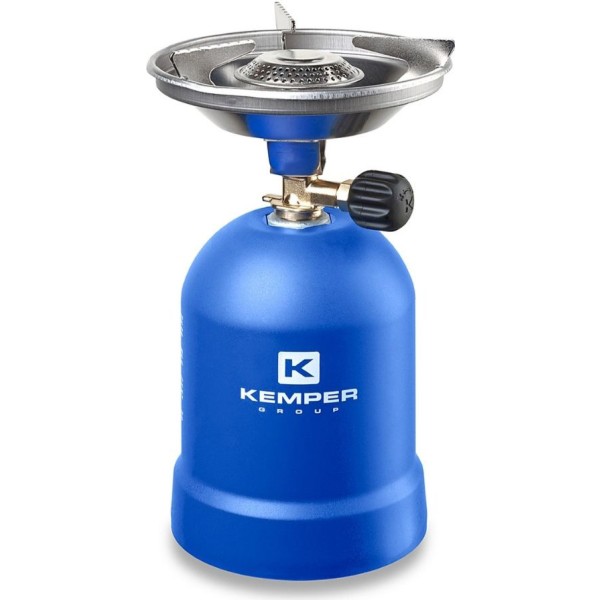 Hornillo Portátil KEMPER Cartucho 190g Anti-Viento 2.2kW Eficiente y Seguro para Exteriores | Merkamas