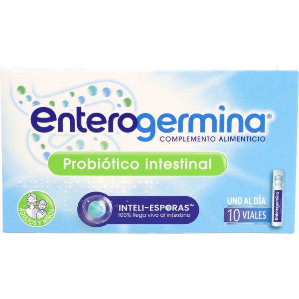 Enterogermina Probiótico Intestinal 10 Viales | Equilibrio Digestivo y Refuerzo Inmunológico | Merkamas
