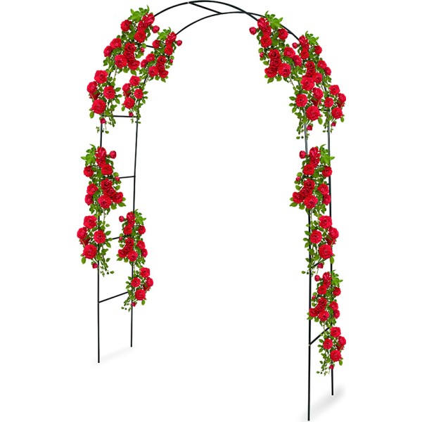 Arco Rosales KINZO 240x140cm Acero Inoxidable Decorativo | Merkamas