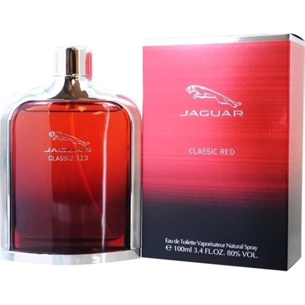 Jaguar Classic Red Eau de Toilette 100ml Vaporizador | Fragancia Masculina Vibrante y Energética | Merkamas