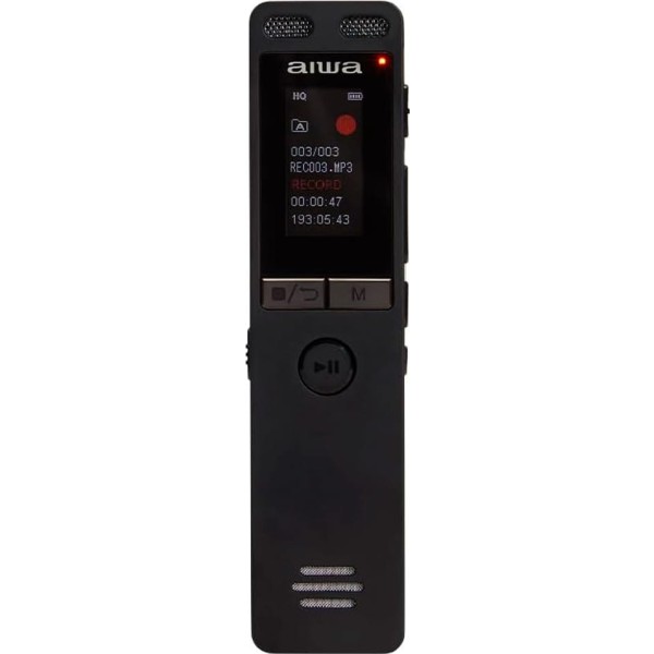 Aiwa DVR-A400 Grabadora Voz Digital 16GB Pantalla Color | Captura Audio Cristalino | Merkamas