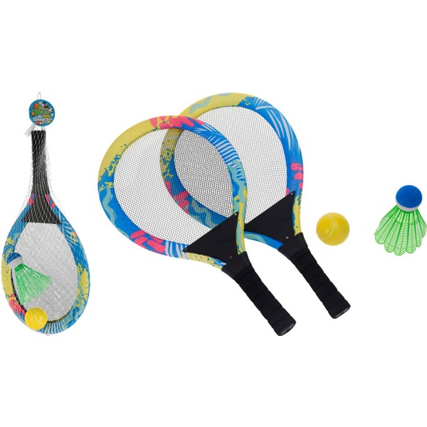 Set 2 Raquetas Tenis BÃ¡dminton con Pelota Divertido Familiar para Exterior | Merkamas