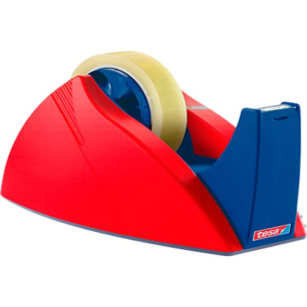 Portarrollos Tesa Easy Cut Rojo/Azul para Rollos 66m | Corte Preciso y Estable | Merkamas