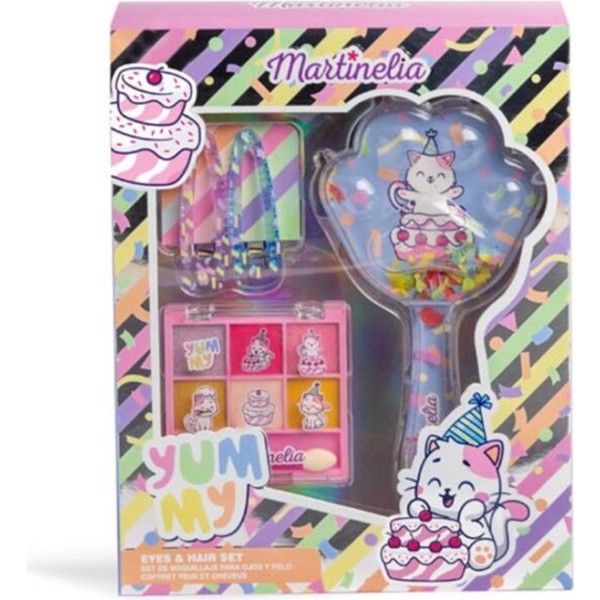 Set Maquillaje Infantil Martinelia Yummy Eyes & Hair | Estuche Divertido Cosmética Segura para Niñas | Merkamas