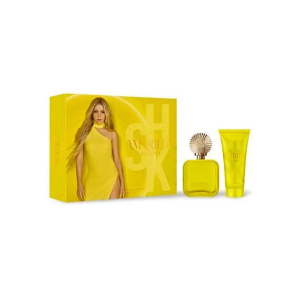 Perfume Shakira Eau de Toilette Amarillo 50ml + Body Lotion 75ml | Fragancia Cítrica Vibrante para Mujer | Merkamas