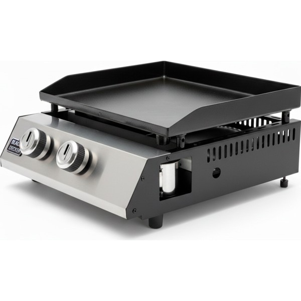 Plancha de Gas Black+Decker BXOP4900E 2 Quemadores Tubulares Acero Inoxidable | Cocina Profesional en Casa | Merkamas