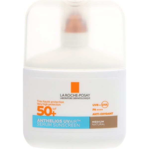 Anthelios Uvair SPF 50+ La Roche Posay Tono Medium | Fotoprotector Facial Diario con Color | Merkamas