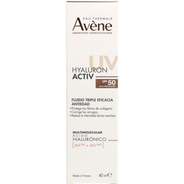 Avène Hyaluron Activ UV Fluido Triple Eficacia Antiedad SPF50 40ml | Merkamas